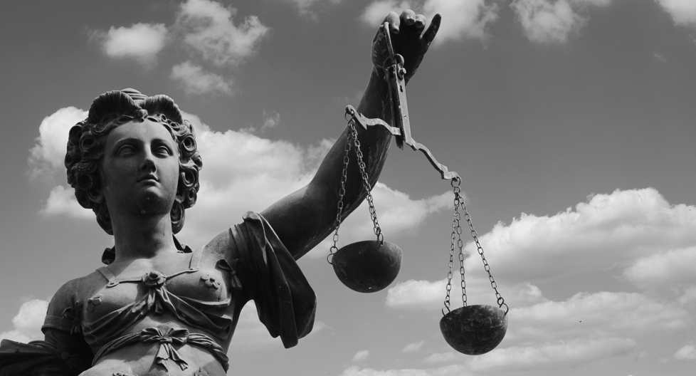 The scales of justice statue